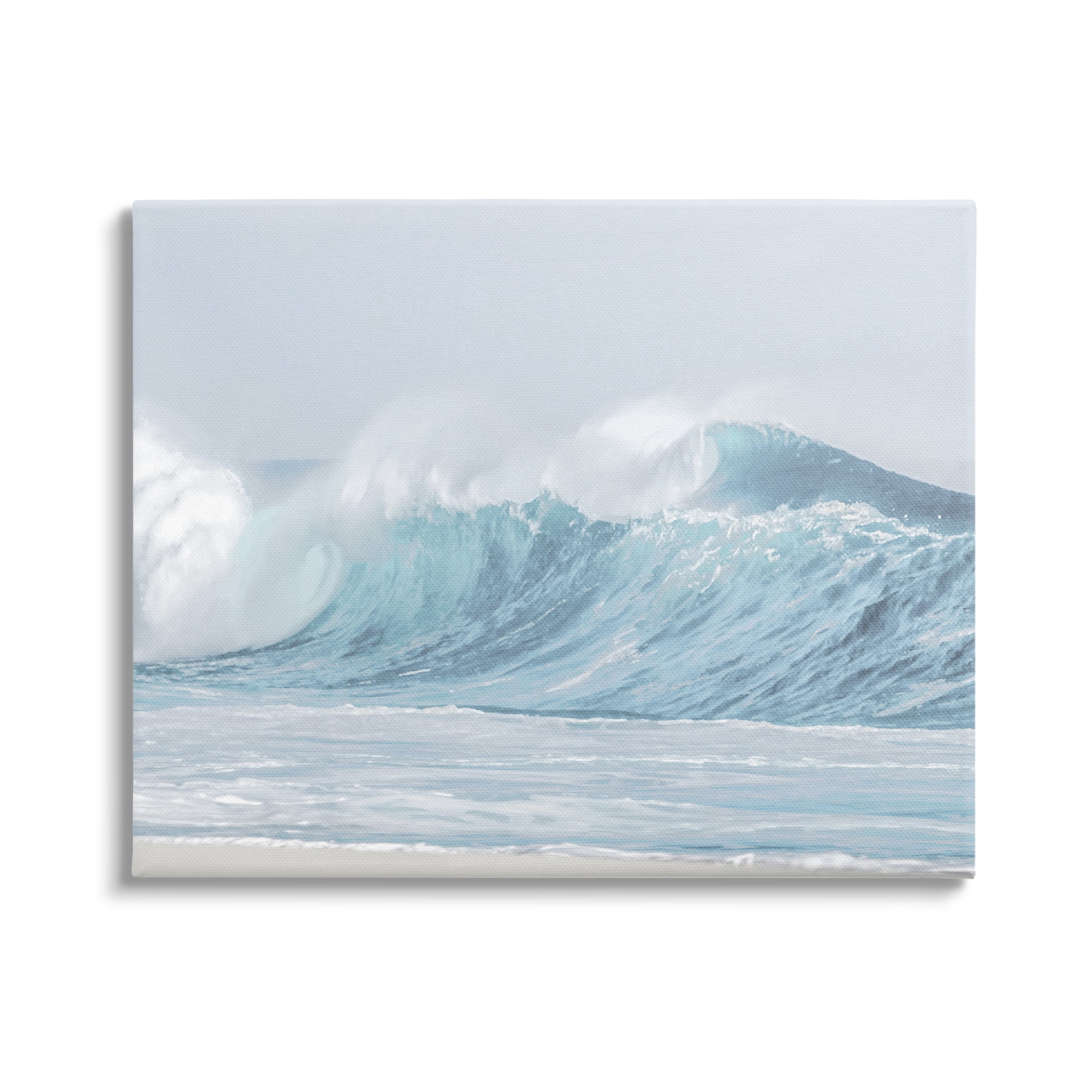 Stupell Industries Ocean Tsunami Waves Landscape Photography Gallery Wrapped Canvas Art Print Wall Art, 20 x 16