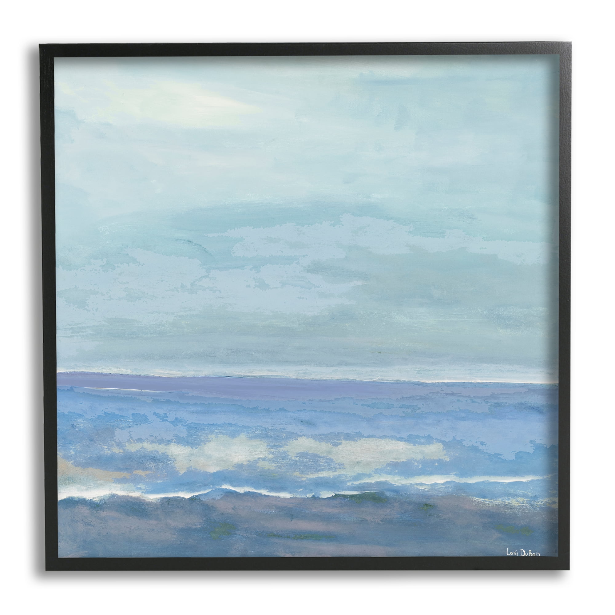 Stupell Industries Ocean Water Landscape Abstraction Blue Layered Waves, 12 x 12, Designed by Lori Dubois