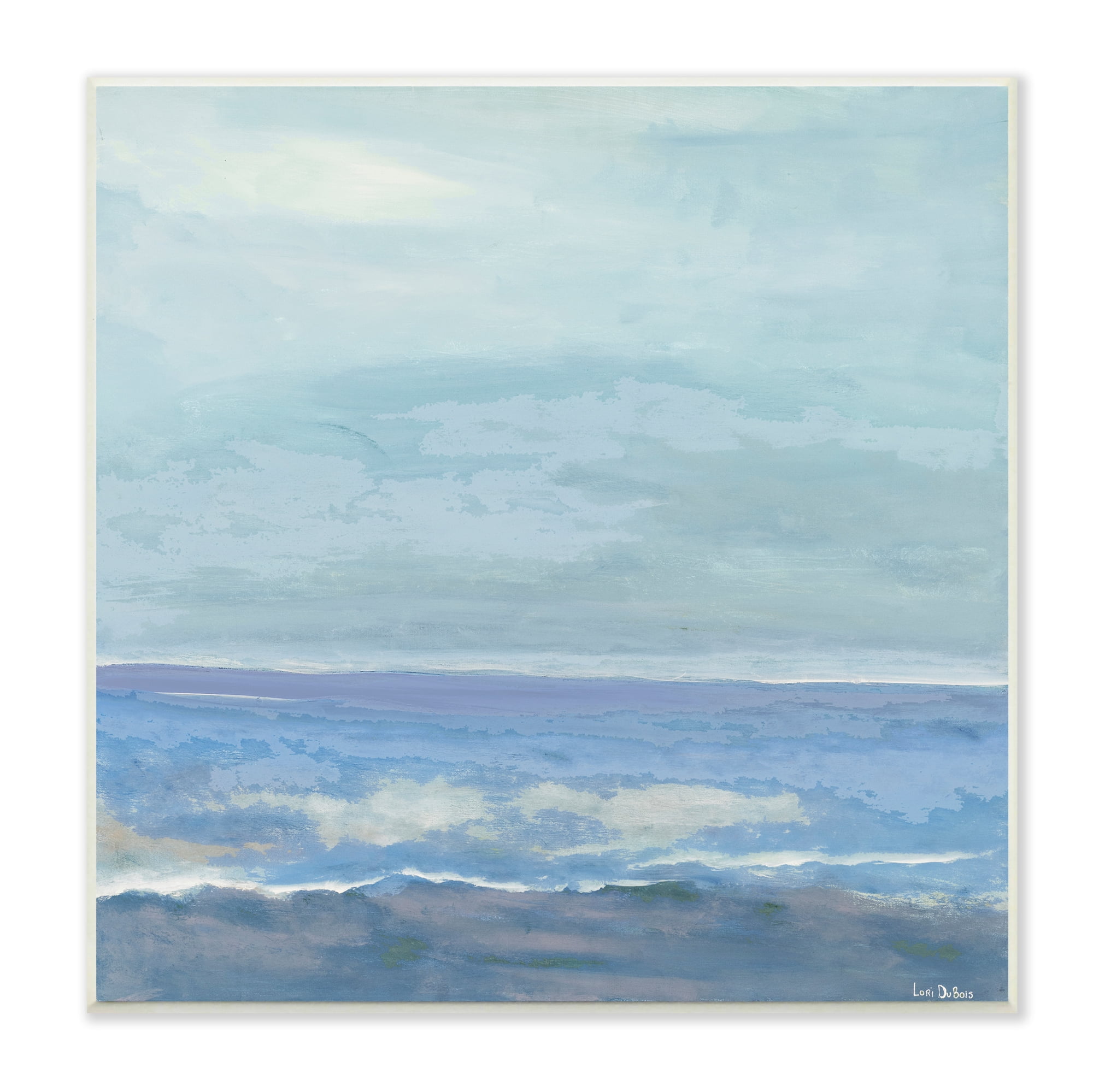 Stupell Industries Ocean Water Landscape Abstraction Blue Layered Waves, 12 x 12, Designed by Lori Dubois