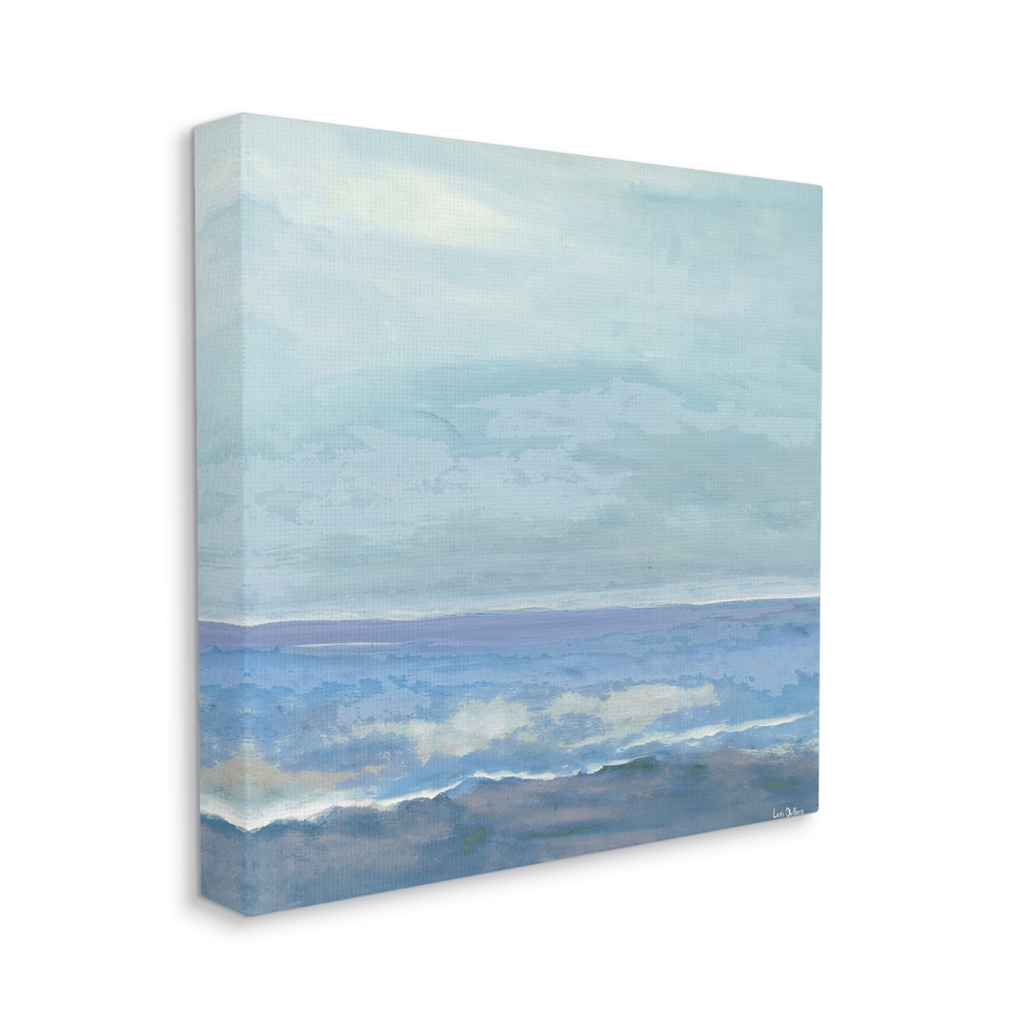 Stupell Industries Ocean Water Landscape Abstraction Blue Layered Waves, 30 x 30, Designed by Lori Dubois