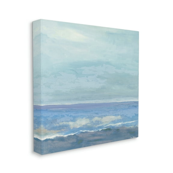 Stupell Industries Ocean Water Landscape Abstraction Blue Layered Waves, 36 x 36, Designed by Lori Dubois