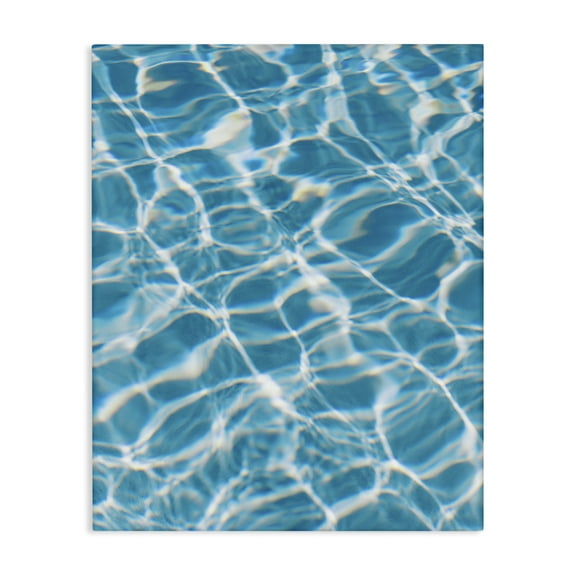 Stupell Industries Ocean Water Ripples Abstract Painting Gallery Wrapped Canvas Art Print Wall Art, 16 x 20