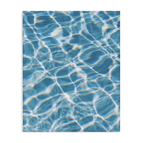 Stupell Industries Ocean Water Ripples Abstract Painting Gallery Wrapped Canvas Art Print Wall Art, 36 x 48
