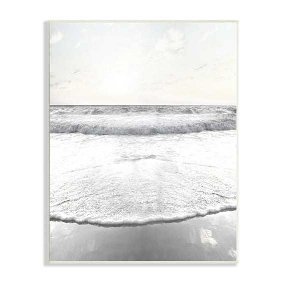 Stupell Industries Ocean Water Waves Rushing Shoreline Sunny Scene Photograph Unframed Art Print Wall Art, Design by Natalie Carpentieri