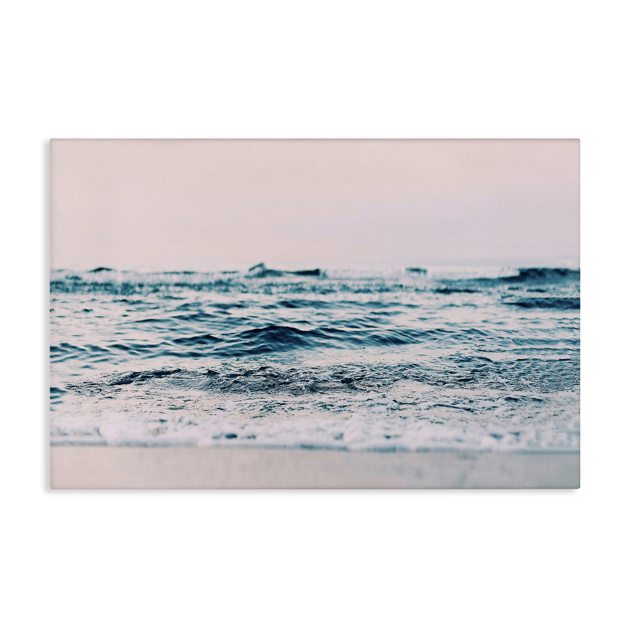 Stupell Industries Ocean Wave Blush Nautical & Beach Photography Wrapped Canvas Art Print Wall Art, 45 x 30