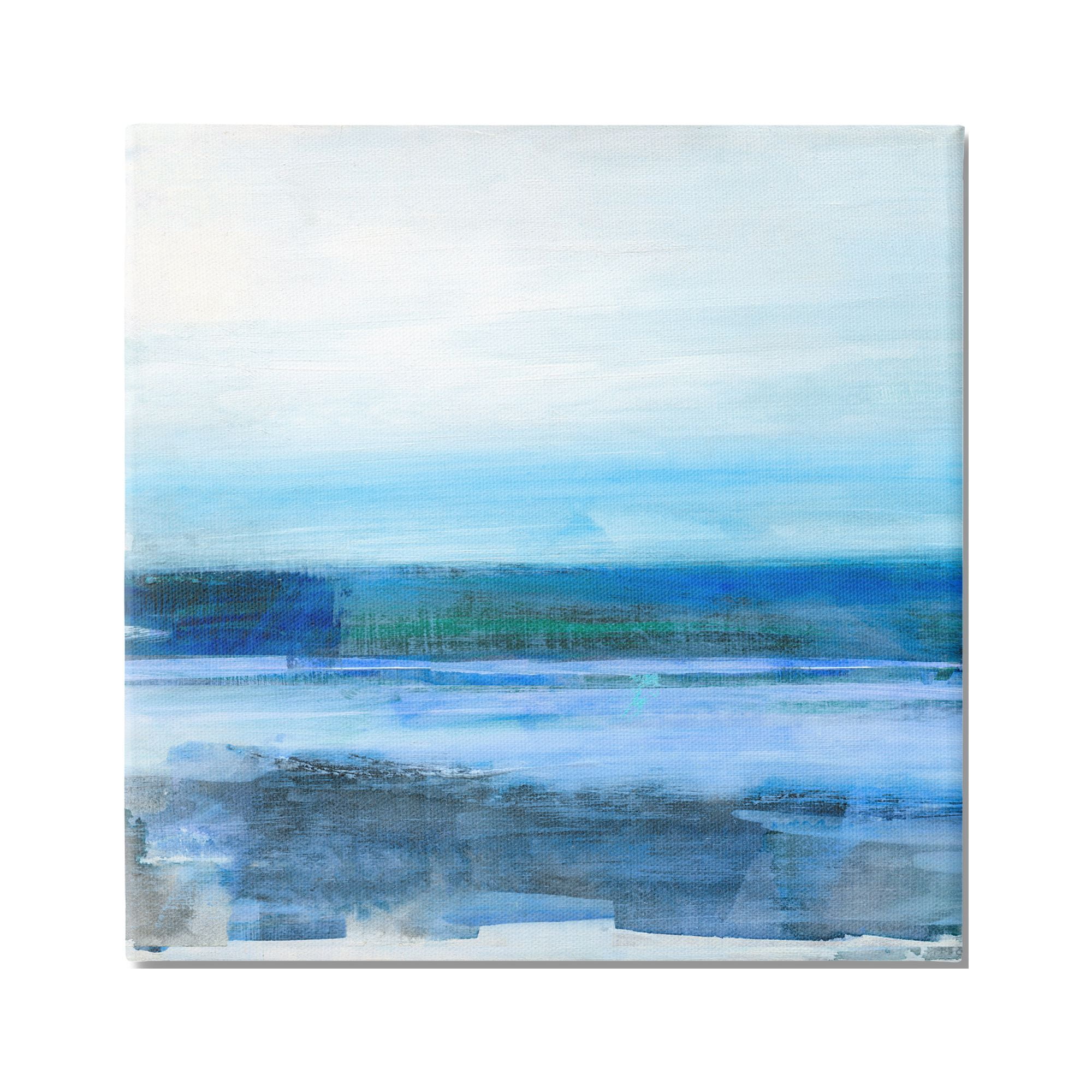 Stupell Industries Ocean Waves Abstraction Abstract Painting Gallery Wrapped Canvas Art Print Wall Art, 36 x 36