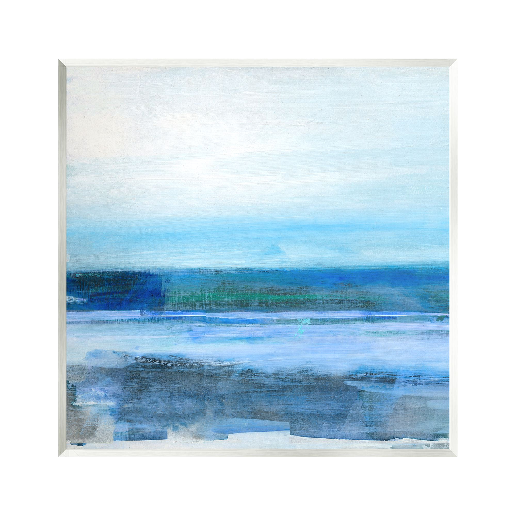 Stupell Industries Ocean Waves Abstraction Abstract Painting Unframed Art Print Wall Art, 12 x 12