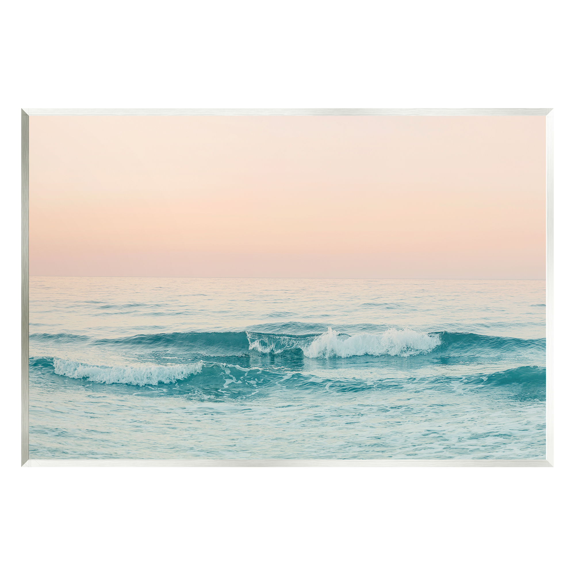 Stupell Industries Ocean Waves Sunset Nature Photography Unframed Art Print Wall Art, 19 x 13