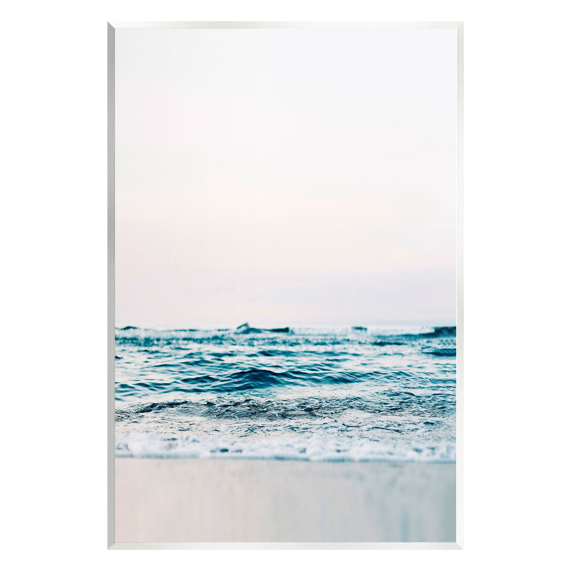 Stupell Industries Ocean Waves on Shore Nature Photography Unframed Art Print Wall Art, 10 x 15