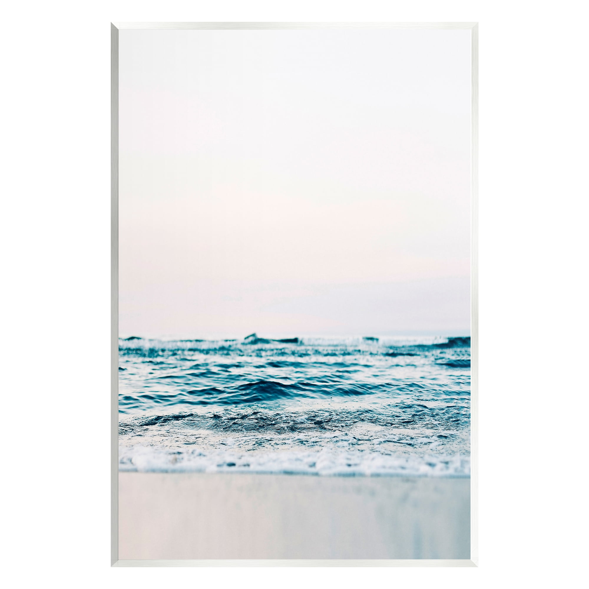 Stupell Industries Ocean Waves on Shore Nature Photography Unframed Art Print Wall Art, 13 x 19