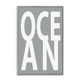 thumbnail image 1 of Stupell Industries Ocean Word on Grey Typography Painting Gray Framed Art Print Wall Art, 16 x 24, 1 of 10