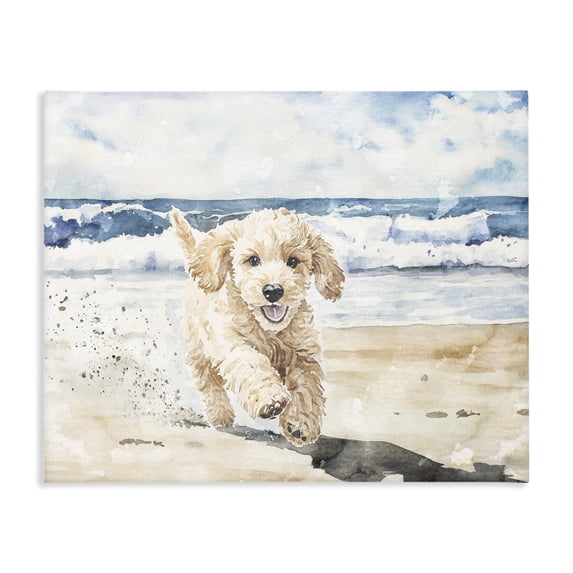 Stupell Industries Eclectic Ocean's Best Friend Pup Canvas Art, 48 x 36, by Svetlana Aleynikova
