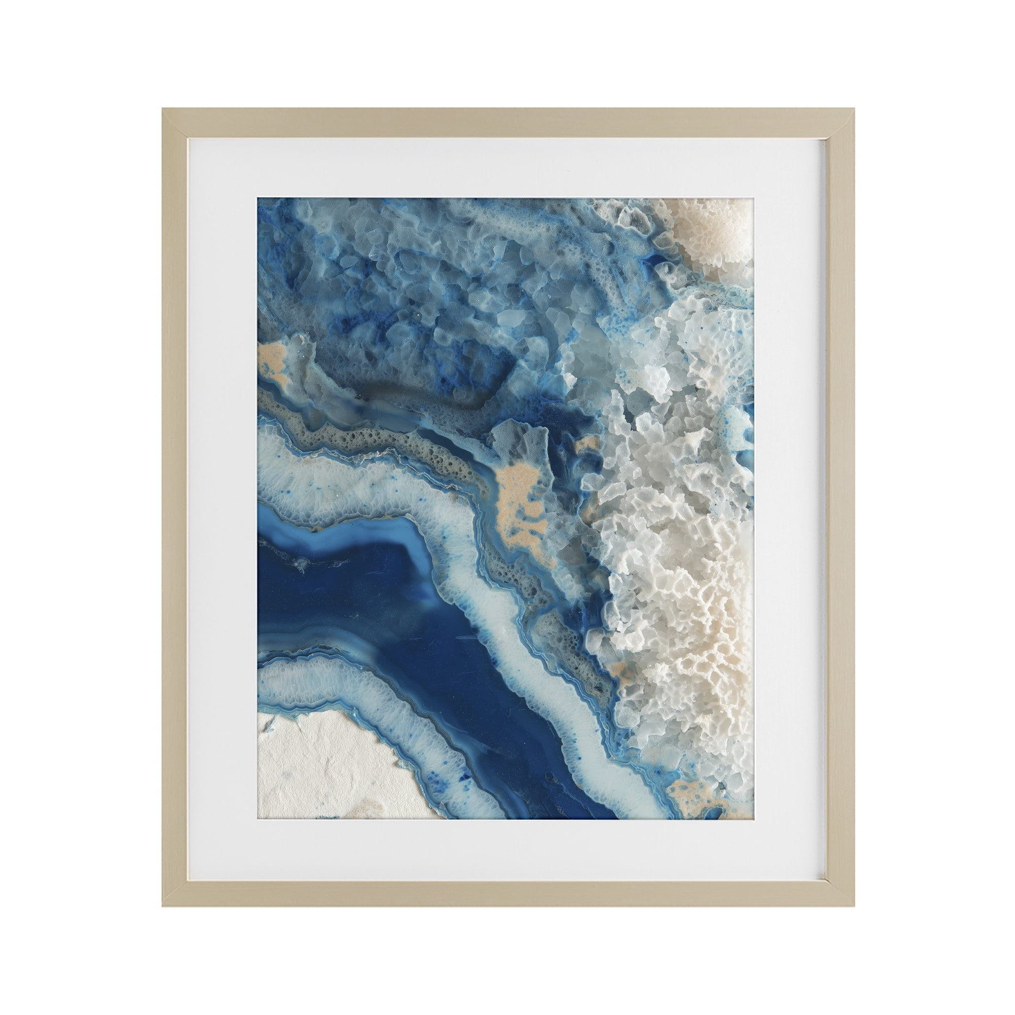 Stupell Industries Ocean's Minerals Flow Birch Framed Print Under Glass, design by Svetlana Aleynikova