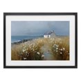 thumbnail image 1 of Stupell Industries Traditional Oceanfront Cottage Wildflowers Black Framed Print Under Glass, 20 x 14, by Petals Prints Design, 1 of 8