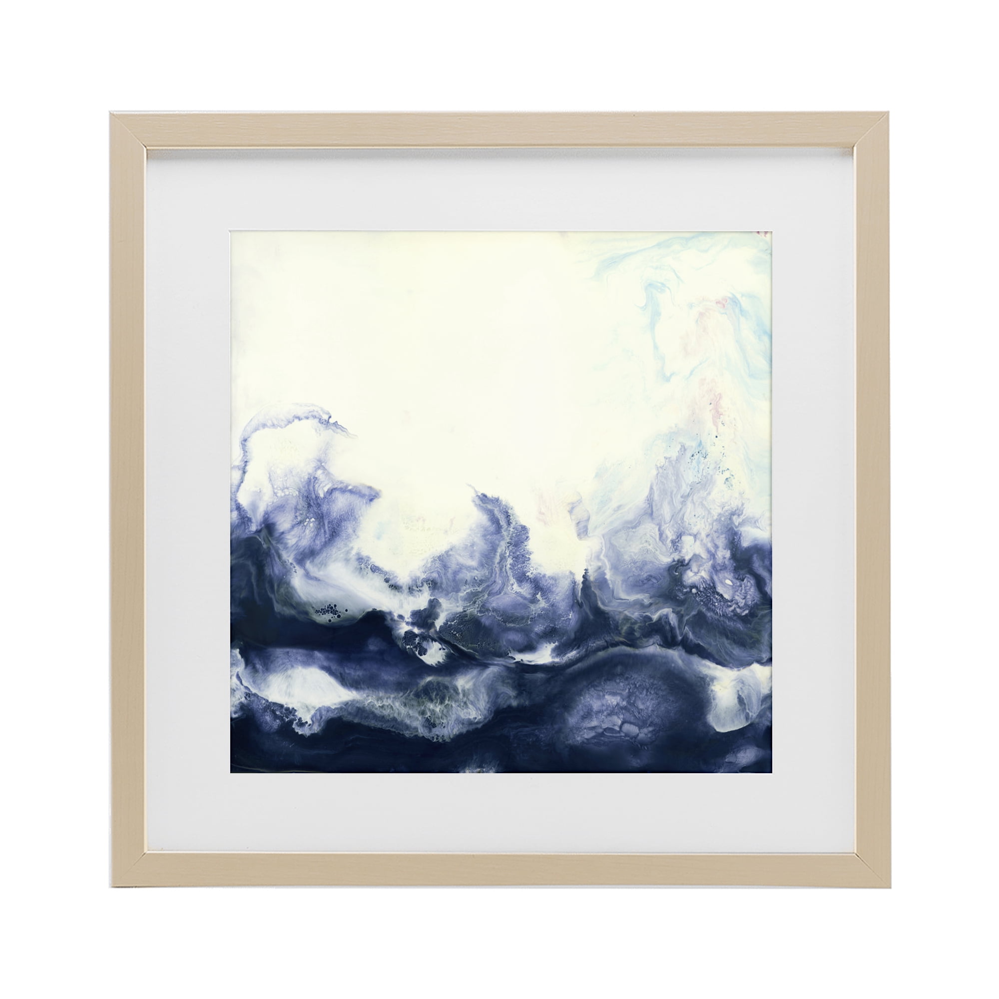 Stupell Industries Oceanic Fluid Swirl Birch Framed Print Under Glass, design by Laura Van Horne