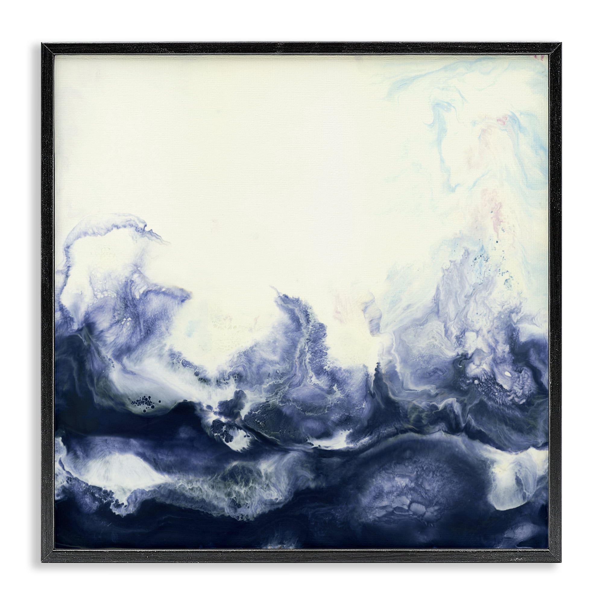 Stupell Industries Oceanic Fluid Swirl Black Framed Giclee Art, design by Laura Van Horne