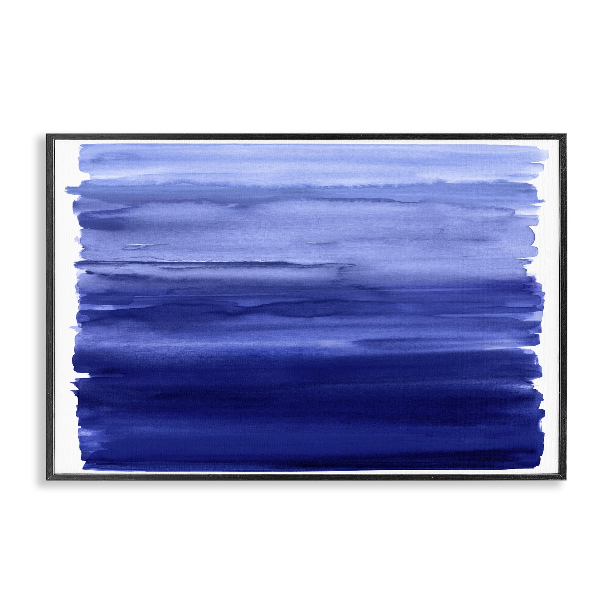 Stupell Industries Oceanic Ombre Blue Black Framed Giclee Art, design by Allie Corbin