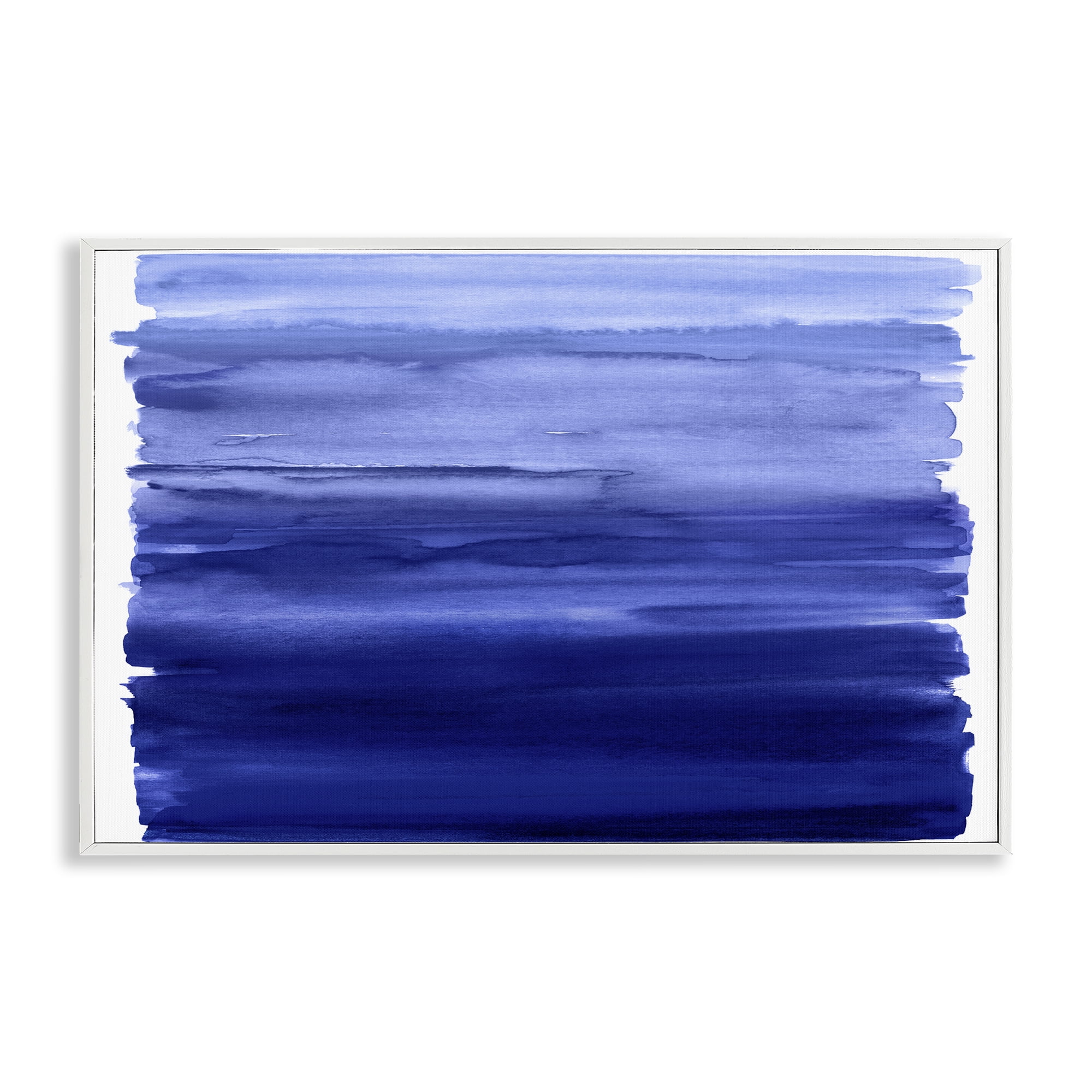 Stupell Industries Oceanic Ombre Blue White Framed Giclee Art, design by Allie Corbin