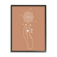 thumbnail image 1 of Stupell Industries Ochre Hand Reaching Solar Stars Astral Design Framed Wall Art, 16 x 20, Design by JJ Design House LLC, 1 of 5
