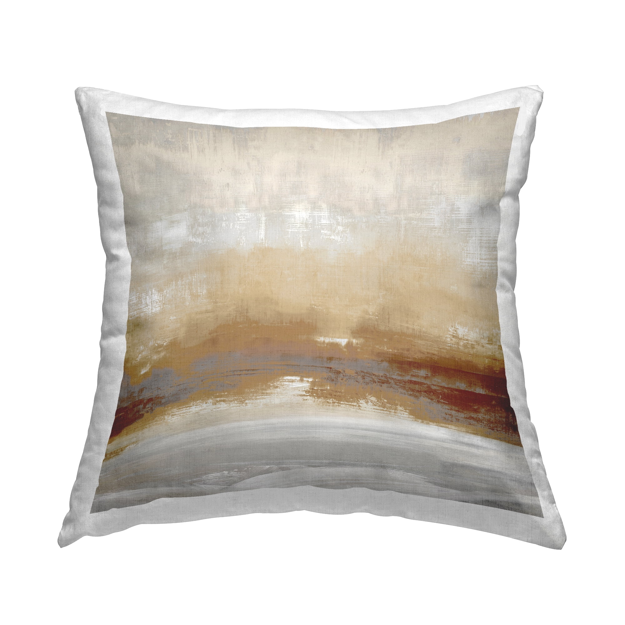 Stupell Industries Ochre Rust Abstract Ambience Printed Throw Pillow Design by Jake Messina