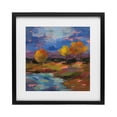 thumbnail image 1 of Stupell Industries Contemporary October Glow Lakeside Reflection Black Framed Print Under Glass, 16 x 16, by Silvia Vassileva, 1 of 8