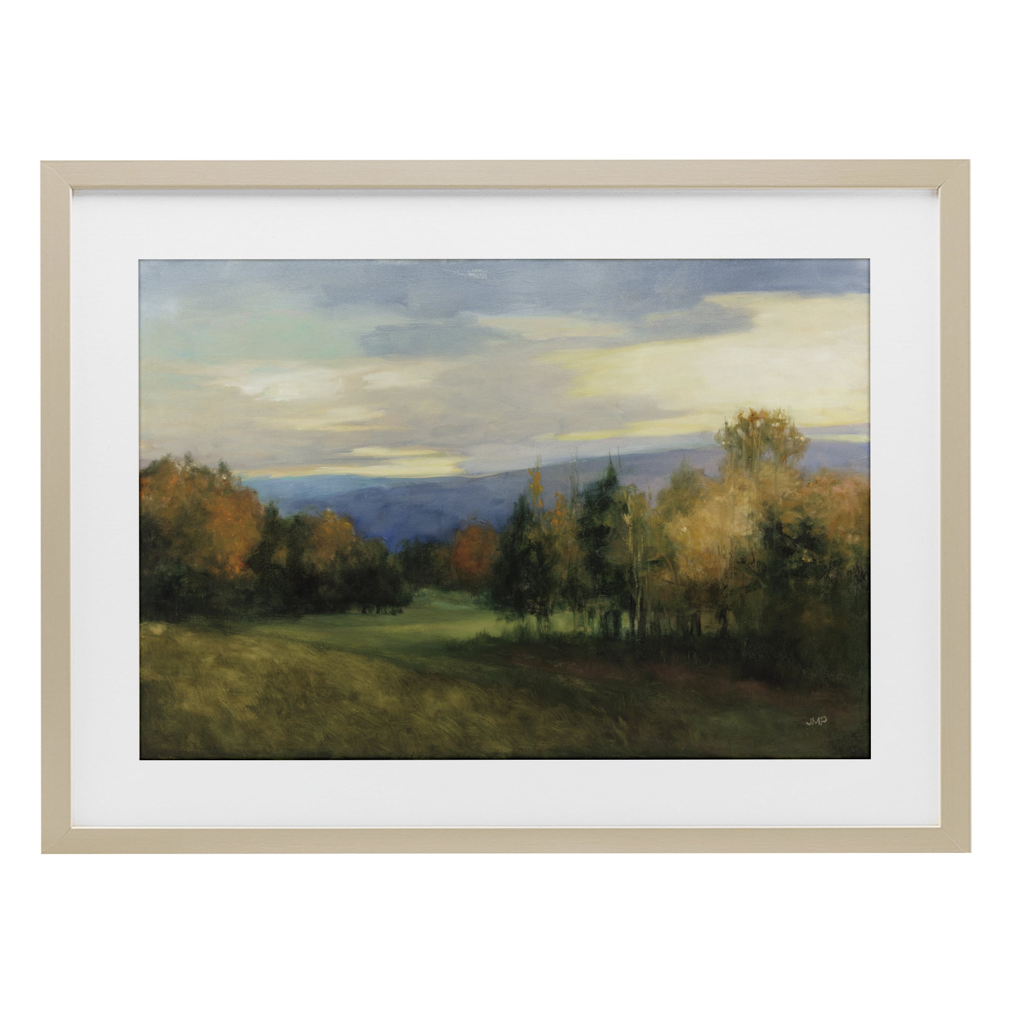Stupell Industries October Meadow Countryside Birch Framed Print Under Glass, design by Julia Purinton