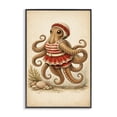 thumbnail image 1 of Stupell Industries Eclectic Octopus of Maritime Bathing Society Black Framed Giclee Art, 12 x 18, by Grotto Studios, 1 of 8