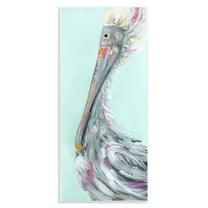 Stupell Industries Odd Pelican Portrait Animals & Insects Painting Unframed Art Print Wall Art, 7 x 17