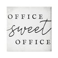 thumbnail image 1 of Stupell Industries Office Sweet Office Phrase Minimal Black White Typography, 17 x 17,Design by Daphne Polselli, 1 of 5
