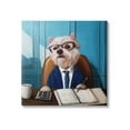 thumbnail image 1 of Stupell Industries Office Worker Terrier Dog Painting Gallery Wrapped Canvas Print Wall Art, Design by Lucia Heffernan, 1 of 7