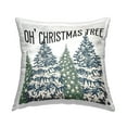 thumbnail image 1 of Stupell Industries Oh Christmas Tree Holiday Ornament Patterns Design by Kim Allen Throw Pillow, 1 of 6