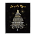 thumbnail image 1 of Stupell Industries Oh Holy Night Winter Tree Holiday Painting Black Framed Art Print Wall Art, 16 x 20, 1 of 2