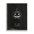 thumbnail image 1 of Stupell Industries Oh My Gourd Jack-o-Lantern Graphic Art Gray Framed Art Print Wall Art, Design by Lil' Rue, 1 of 7