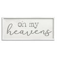 thumbnail image 1 of Stupell Industries Oh My Heavens Expression Southern Charm Typography Inspirational Painting White Framed Art Print Wall Art, 13 x 30, 1 of 7