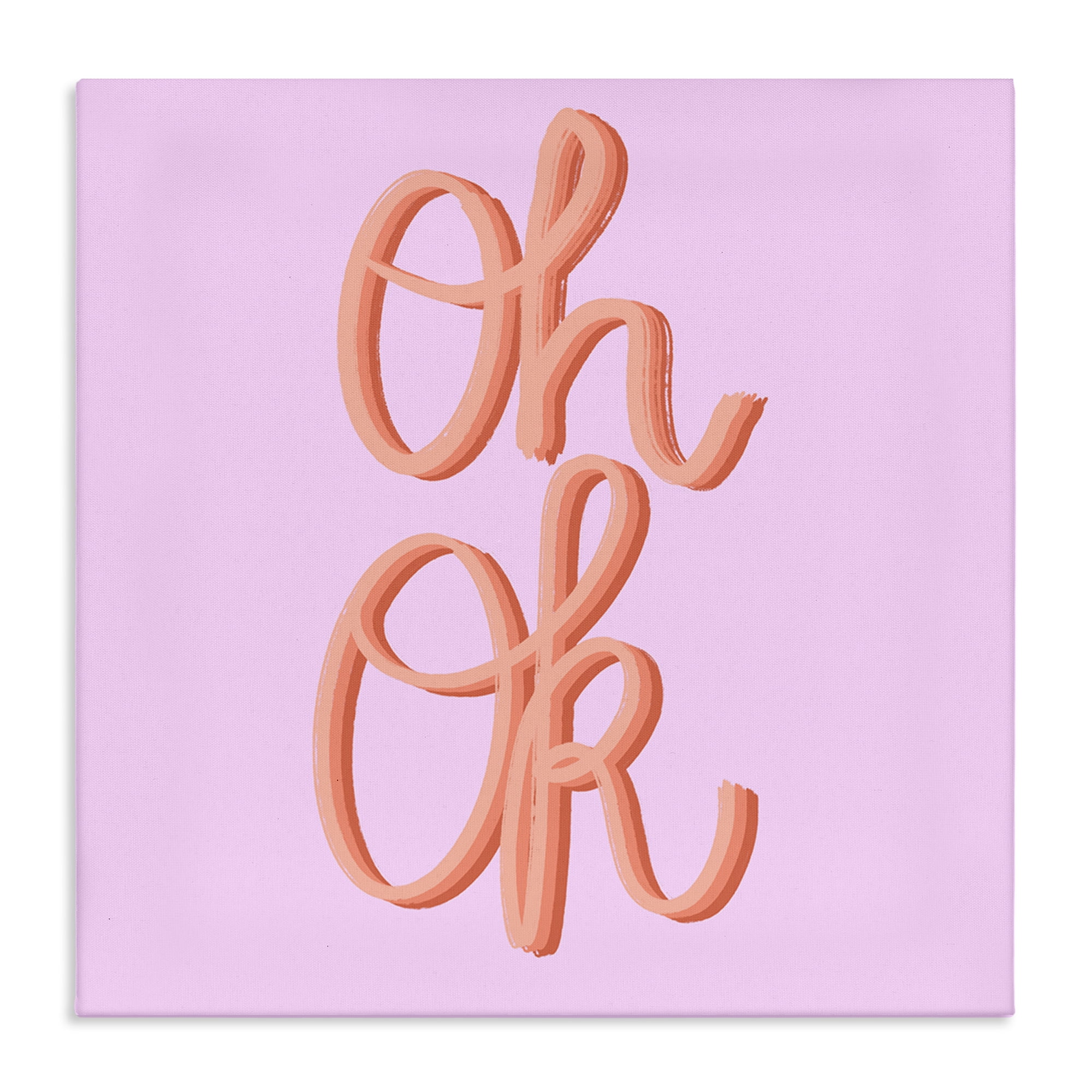 Stupell Industries Oh Ok Script Text & Numbers Painting Wrapped Canvas Art Print Wall Art, 17 x 17