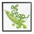 thumbnail image 1 of Stupell Industries Oh Snap with Peas Food & Beverage Painting Black Framed Art Print Wall Art, 24 x 24, 1 of 9
