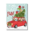 thumbnail image 1 of Stupell Industries Oh What Fun Holiday Car Graphic Art Gallery Wrapped Canvas Print Wall Art, Design by Arrolynn Weiderhold, 1 of 7