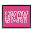 thumbnail image 1 of Stupell Industries Modern Okay Cherry Cake Black Floating Frame Canvas Art, 21 x 17, by Ziwei Li, 1 of 8