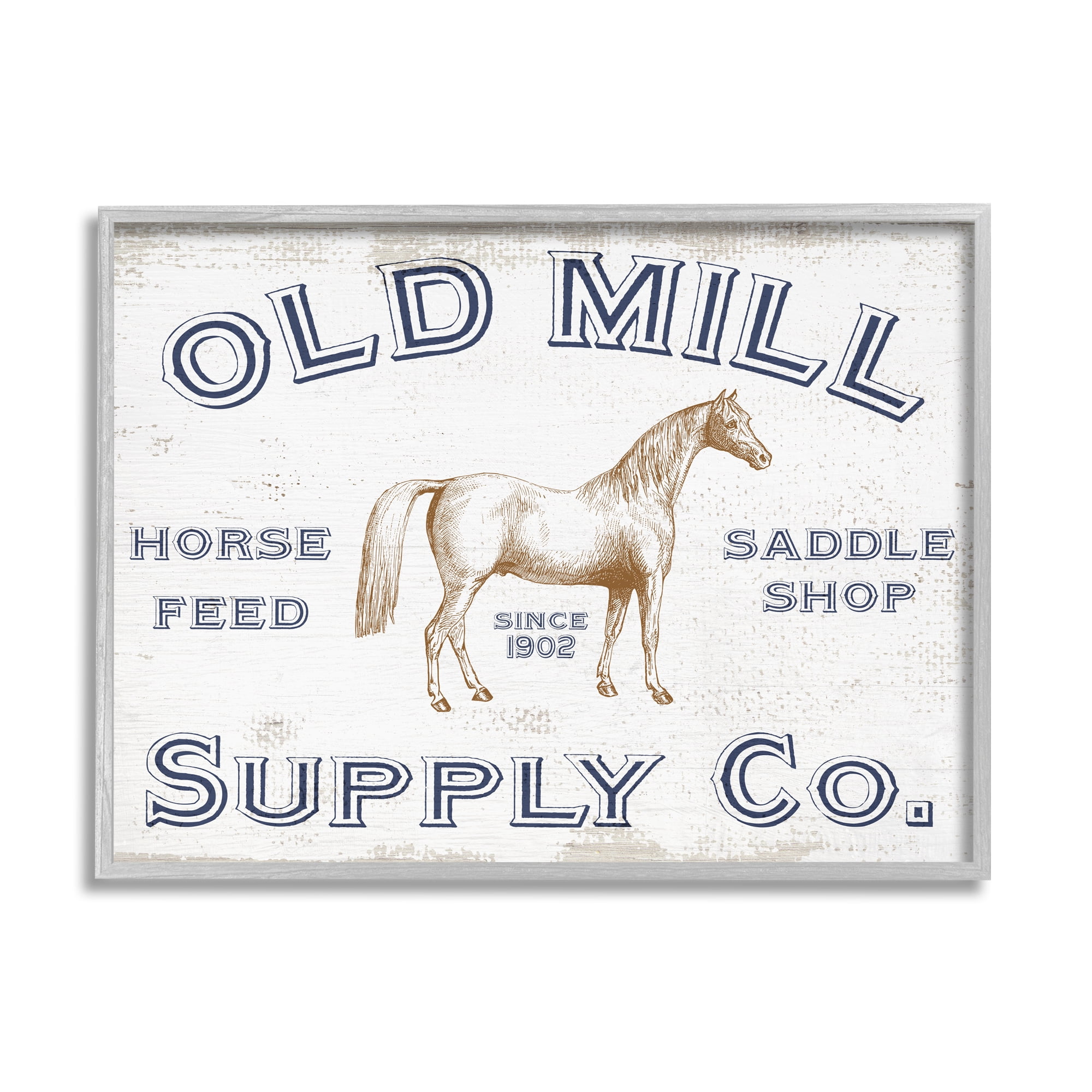Stupell Industries Old Mill Supply Co. Vintage Horse Feed