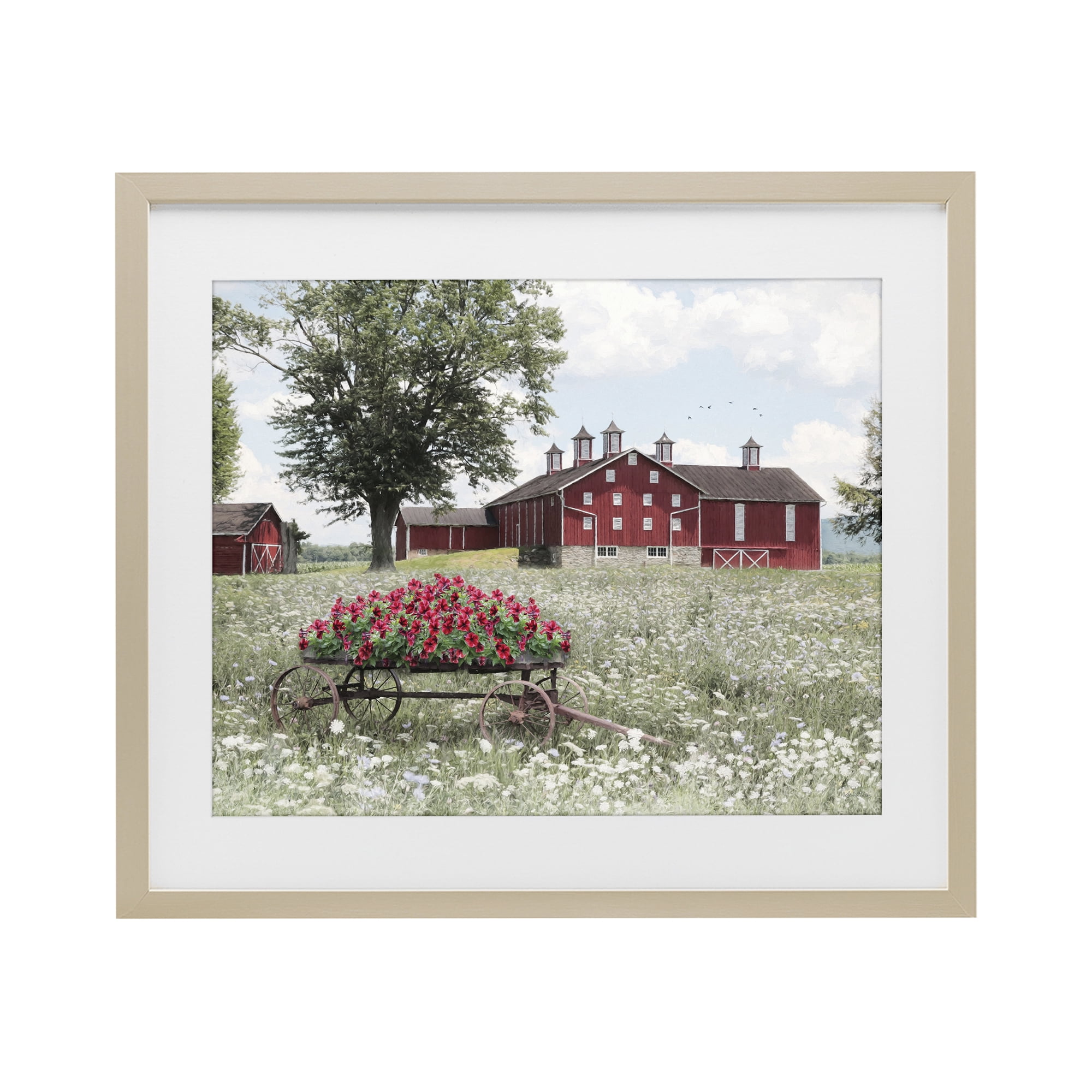 Stupell Industries Old Milton Farm Birch Framed Print Under Glass, design by Lori Deiter