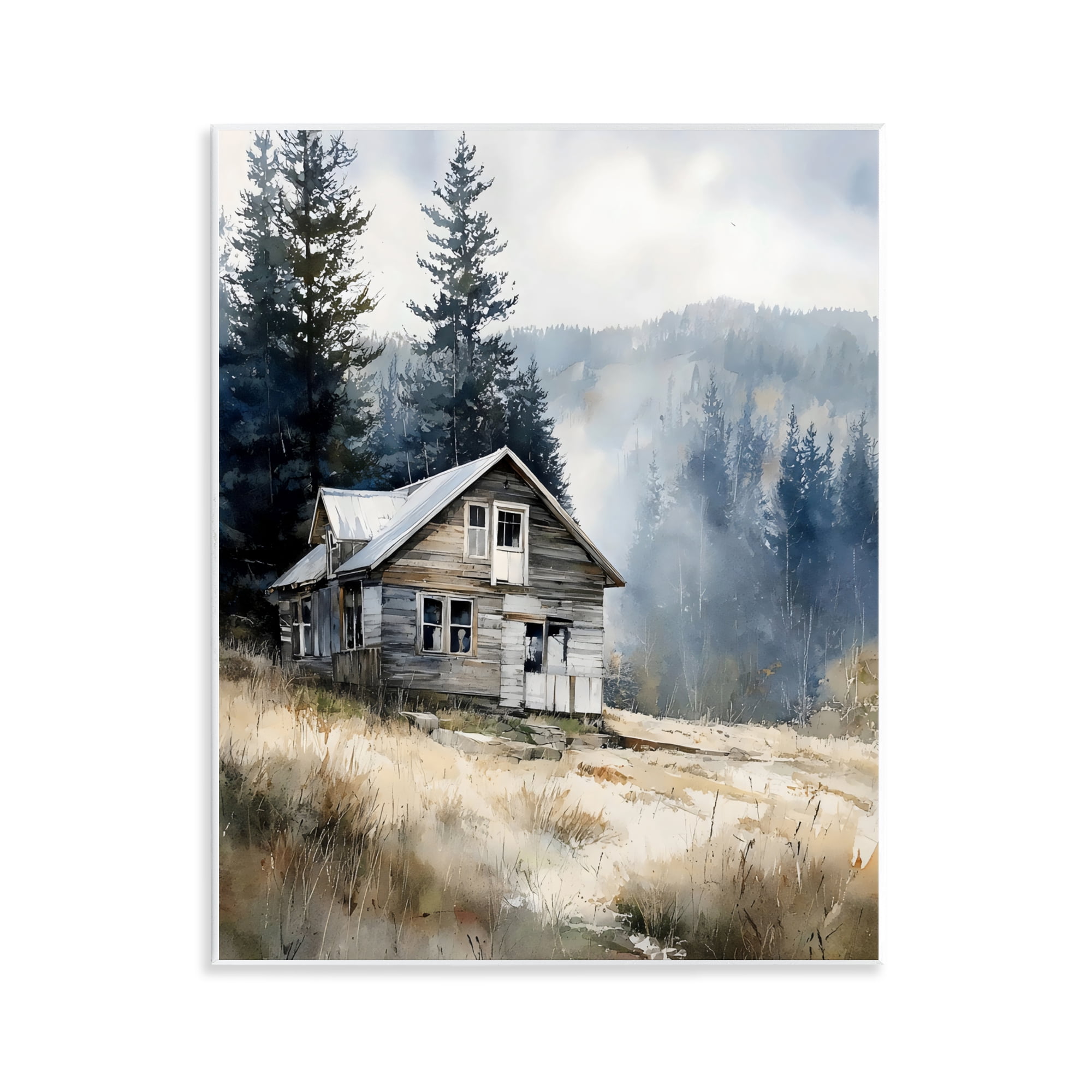 Stupell Industries Old Mountain House Wall Plaque Art, design by Franklyn Gregory