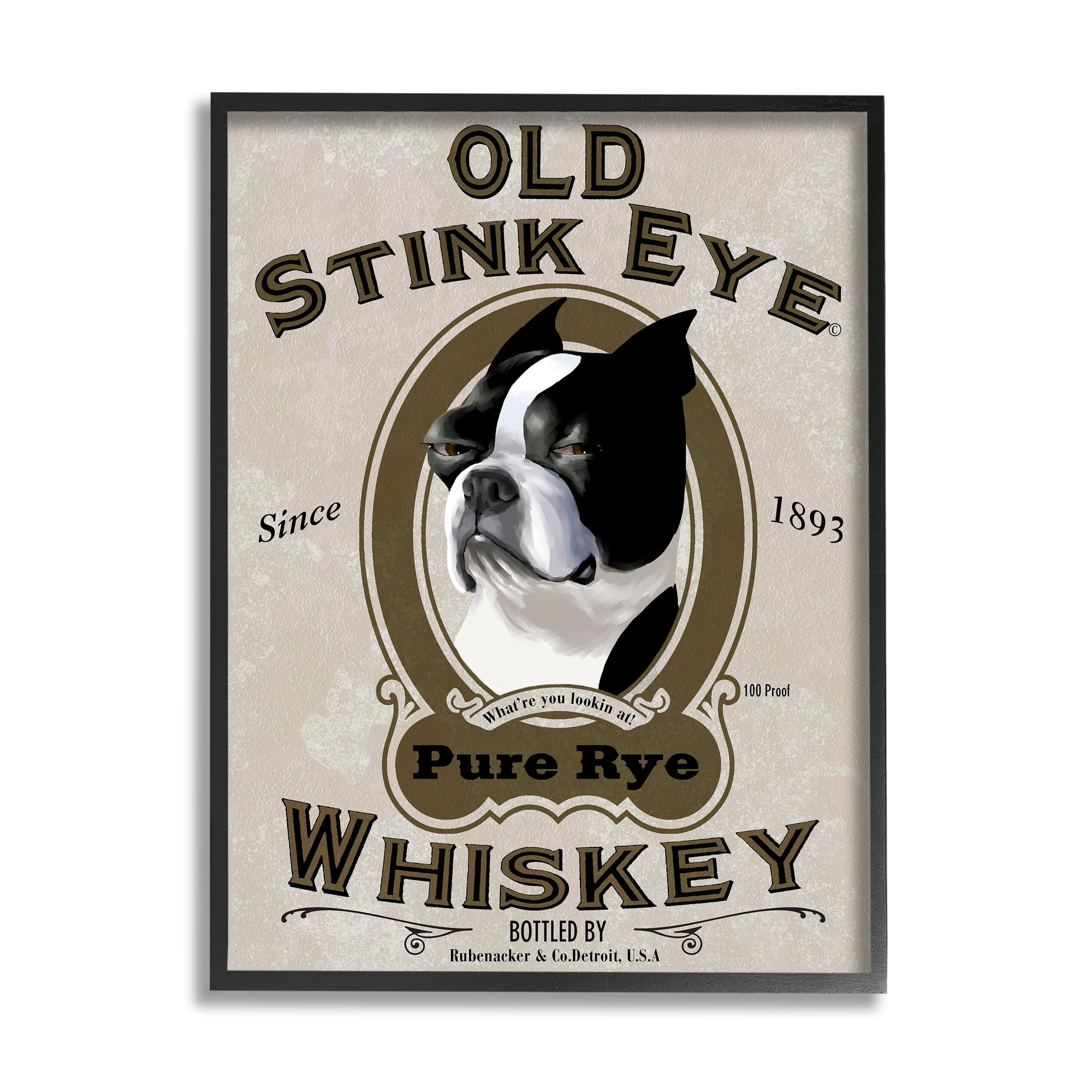 Old Stink Eye Whiskey Vintage - Framed Giclee Wall Art - 24 x 30