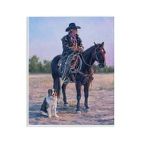 Stupell Industries Old Timers Cowboy Animals & Insects Painting Unframed Art Print Wall Art, 11 x 14