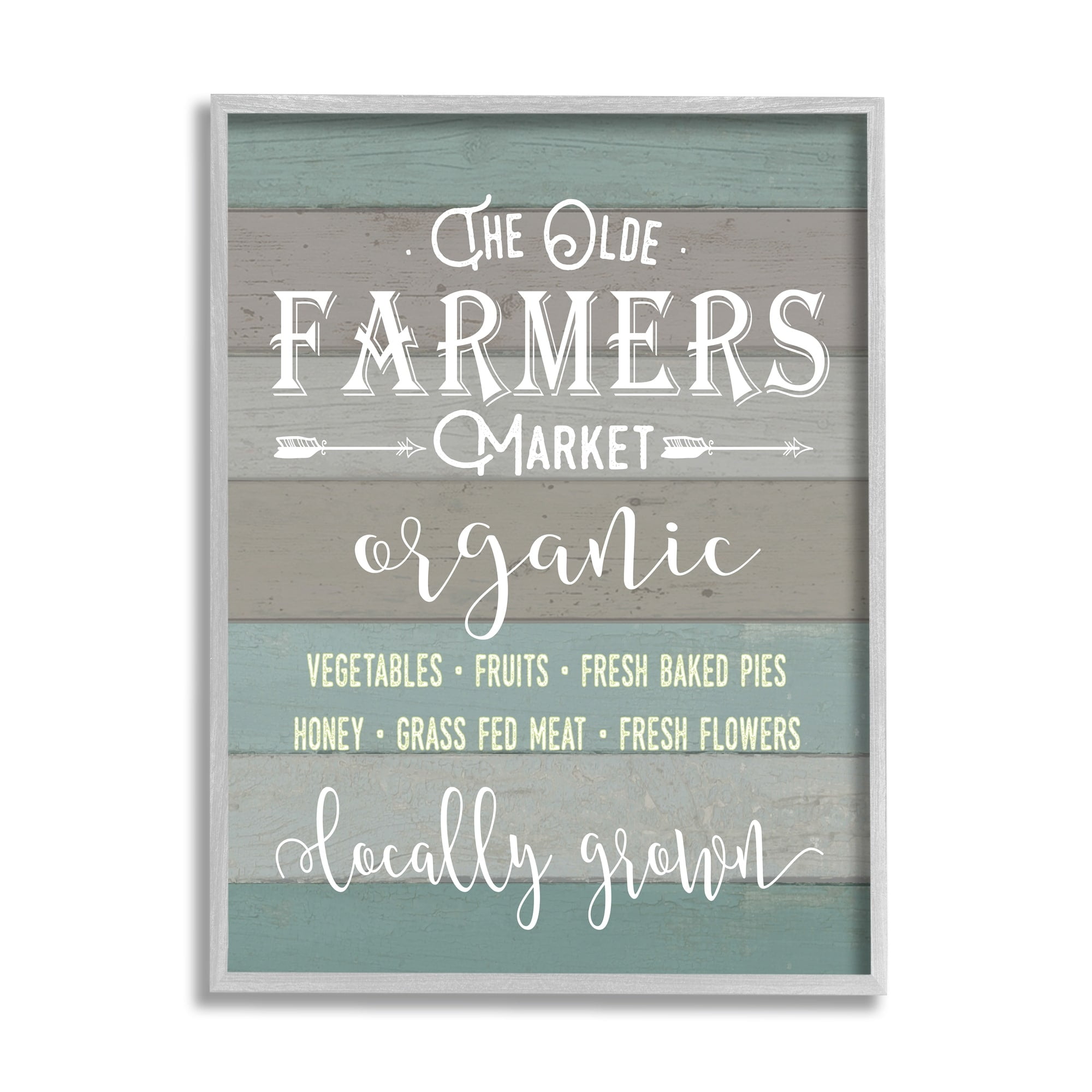 Stupell Industries Olde Farmers Market , 24 x 30,Design by Lettered and Lined
