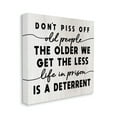 thumbnail image 1 of Stupell Industries Older We Get Less Life In Prison Humor Typography Painting Gallery Wrapped Canvas Print Wall Art, 36 x 36, 1 of 6