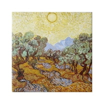 Stupell Industries Olijfbomen Olive Branches Vincent van Gogh Classic Painting Painting Gallery Wrapped Canvas Print Wall Art, Design by one1000paintings