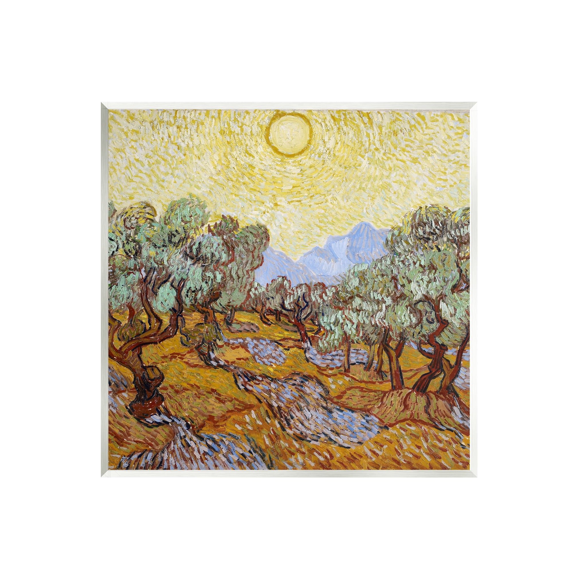 Stupell Industries Olijfbomen Olive Branches Vincent van Gogh Classic Painting Painting Unframed Art Print Wall Art, Design by one1000paintings