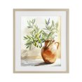 thumbnail image 1 of Stupell Industries French Country Olive Branch in Terracotta Vase Birch Framed Print Under Glass, 13 x 16, by LSR Design Studio, 1 of 8