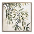 thumbnail image 1 of Stupell Industries Olive Petals in Pastel Brown Framed Floater Canvas Wall Art design by Mona Grace, 18 x 18, 1 of 9
