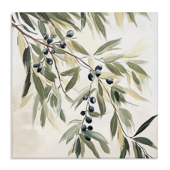 Stupell Industries Eclectic Olive Petals in Pastel Canvas Art, 17 x 17, by Mona Grace